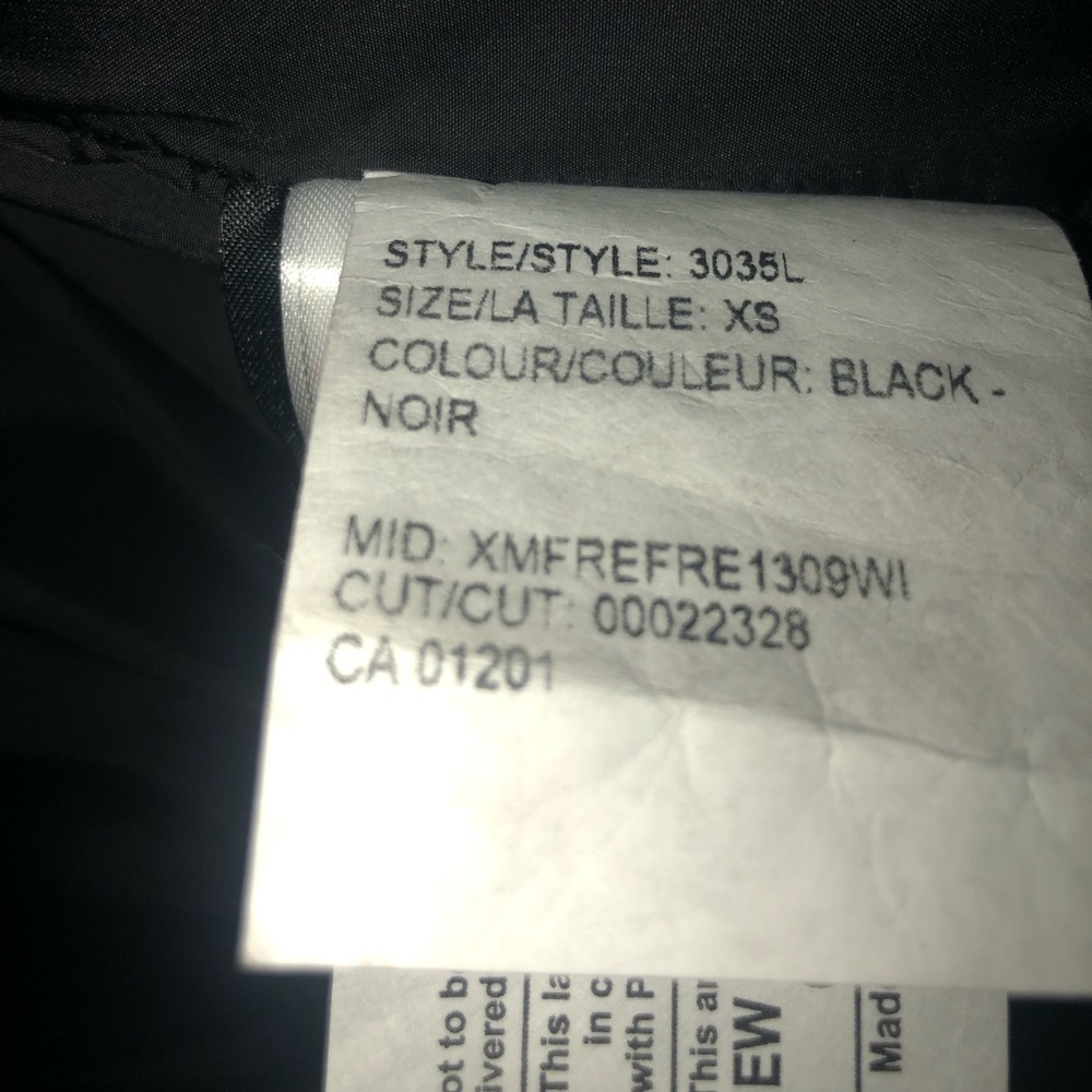 Canada Goose Mystique Size XS